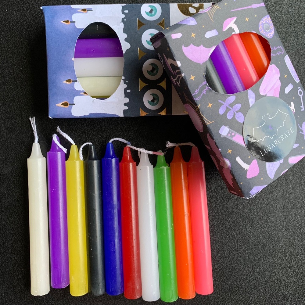 LUNARCRATE wicca spell candles! pack of 10